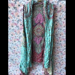 Boho Style Reversible Vest